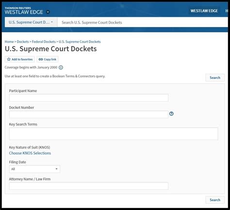 court docket number lookup